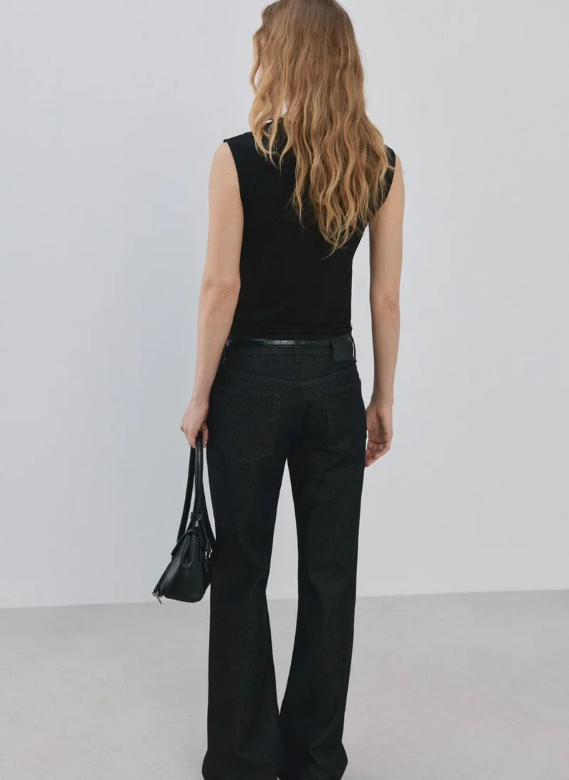 مانجو Ruched fitted top